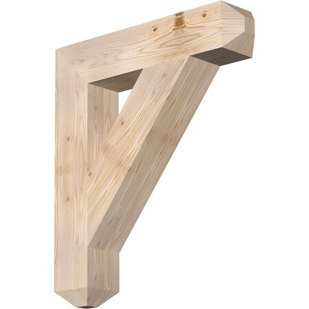 Ekena Millwork Traditional Craftsman Smooth Bracket, Douglas Fir, 5 1/2"W x 28"D x 32"H BKT06X28X32TRA04SDF
